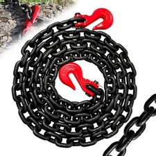 SENKEYFE G80 Transport Binder Chain 3/8"×10 ft|Log 3/8 Inch×10FT, Oiled Black 