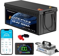 120Ah 36V lithium golf cart Battery 200A Bluetooth BMS 25A Charger for Golf Cart