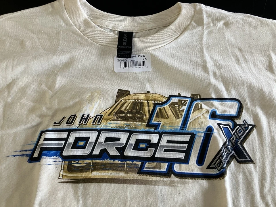 CAMISETA NHRA DRAG RACING OFICIAL JOHN FORCE 16X CHAMP TALLA GRANDE Foto 3 de 4