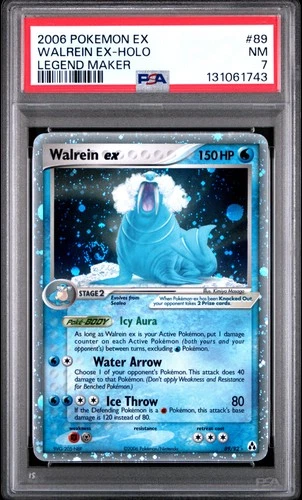 2006 POKEMON EX LEGEND MAKER #89 WALREIN EX-HOLO PSA 7