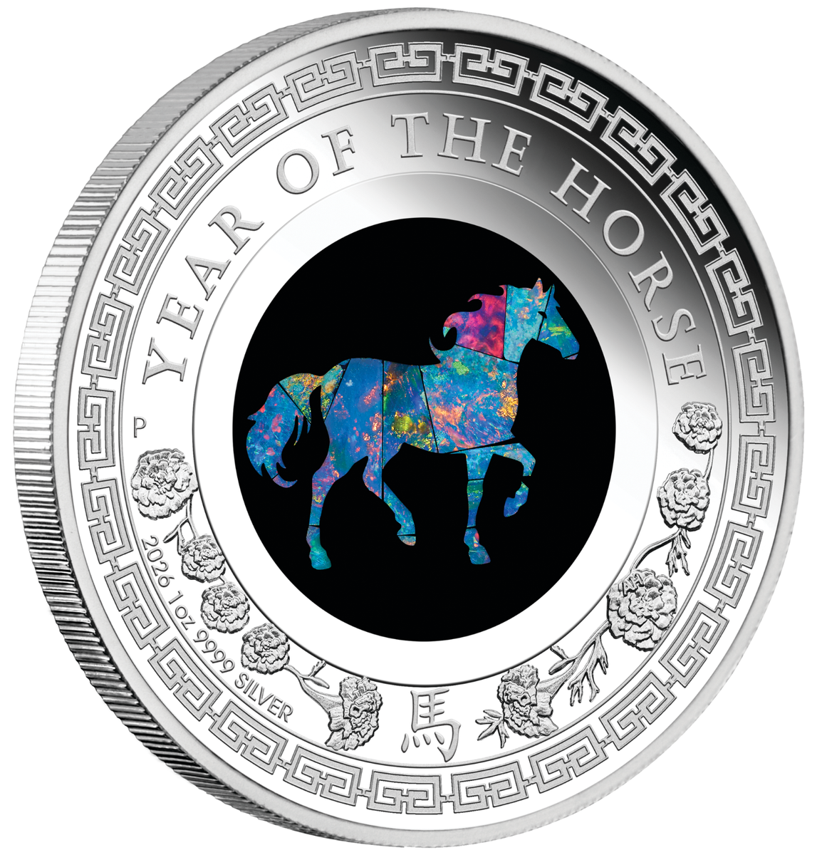 2026 Australia Opal Series Lunar Year of the HORSE 1oz Silver