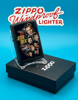 Original Brandneu 13 Zippo Feuerzeug Offiziell LEGENDARY STAR TREK The Classic Crew