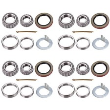 4 Sets 25580 14125A 25520 14276 Boat Trailer Bearing Kit Trailer Axles Bearin...