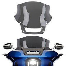 9" Motorcycle Windshield, Motorcycle Windscreen, Headlight Fairing Cover Smok...