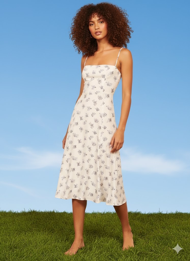 NWT Reformation Vollare Midi in Teresa Floral Tank Slip Dress 10