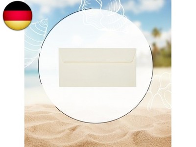 Briefumschläge24Plus 25-Envelopes DL 22 x 11 cm Champagne