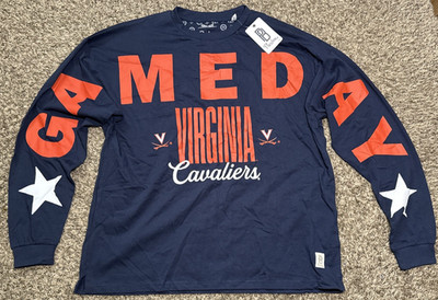 NEW Pressbox Virginia Cavaliers Women's ''Gameday'' Oversized Long Sleeve Shirt
