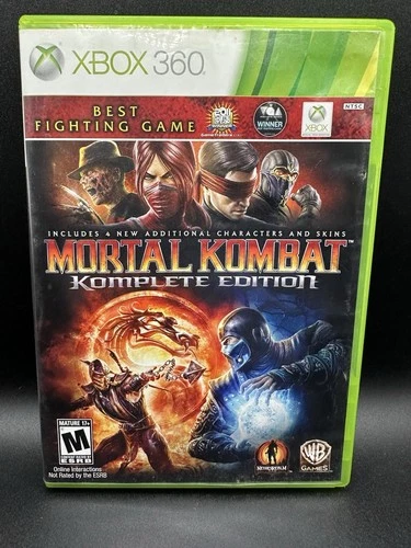 Mortal Kombat Komplete Edition Xbox 360 CIB Complete
