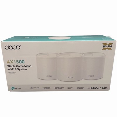 TP-Link Deco X1500 Mesh WLAN Set 3er Pack Wi-Fi 6 AX1500 Router Repeater WPA3