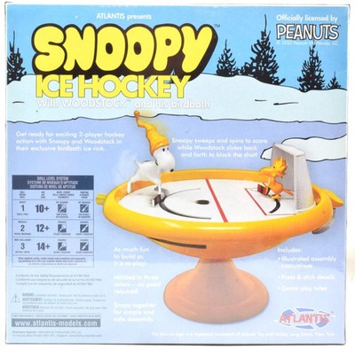 Atlantis Peanuts Snoopy y Woodstock Bird Bath Ice Hockey | eBay