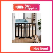SFJC Dog Gate Indoor, Freestanding Dog Fence for The House, Doorways, Hallways,o