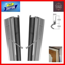 Metal Door Draught Excluder Weather Seal Strip Q-Lon 5x105cm Aluminium