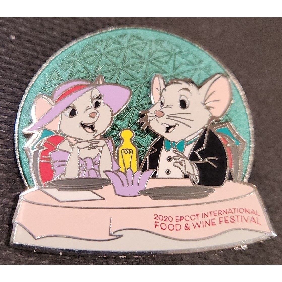 ARTIST PROOF Disney Pin  RESCUERS MICE EPCOT FOOD AP Sample