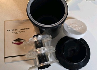 Tank Film Entwicklungsdose Plastimat für 2 Filme mit Handbuch