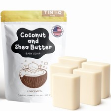 TINOQ Unscented Baby Soap Bar for Sensitive Skin - 7 Natural Ingredients