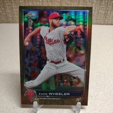2022 Topps Chrome Ben Baller Gold Refractor /50 Zack Wheeler #207 SP