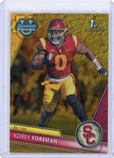 2023 Bowman University Chrome Korey Foreman Gold Shimmer Refractor #/50 USC