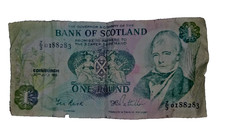 SCOTLAND, 1 POUND,Sir W. Scott @  r, P#111c, 1981