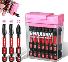 Impact Screwdriver Bits Set,15 PCS 2" Magnetic(Ph2/T20/T25) S2 Steel Multi Drive