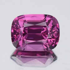 2.63ct IF Cushion Natural Orchid Berry Pink Malaya Garnet - Beautiful, Burma