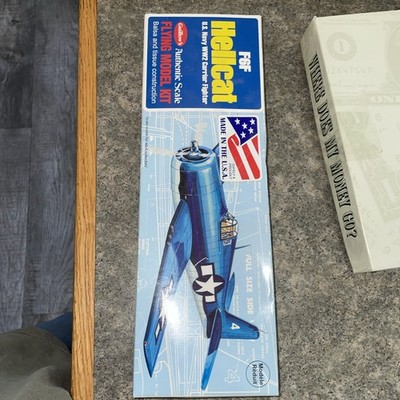 GRUMMAN F6F HELLCAT Laser Cut Balsa wood airplane model Guillows 503 LC Vintage