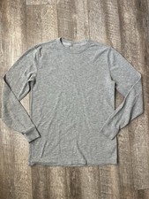 Men  s Gap Grey Long Sleeve Lived-in Sweater - Size Medium