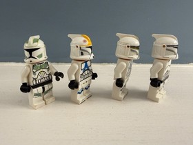 Star Wars LEGO Minifigure CLONE TROOPER PHASE ONE (4 troopers)- RARE