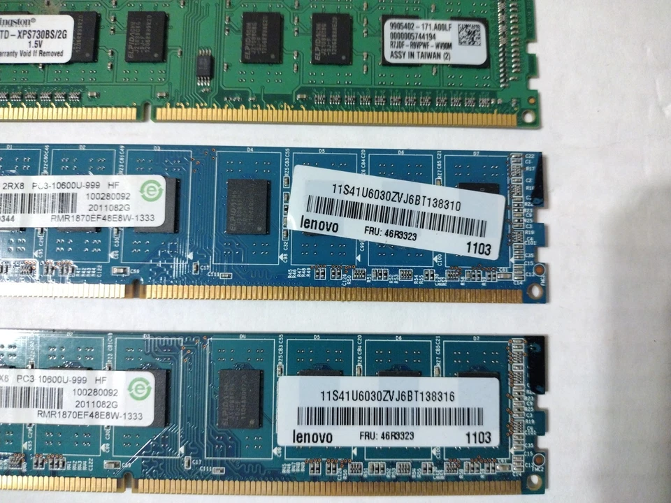 Kingston Lenovo DDR3 Memory 8GB 2GBx4 PC3-10600 1333mhz KTD-XPS730BS/2G RMR1870 - Image 3 of 4