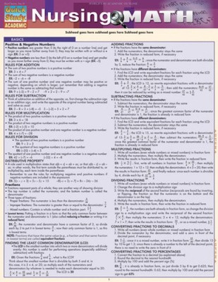 Nursing Math (Quick Study: Academic) by Barcharts