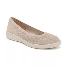 Bzees beige Atlantic Washable Slip Ons comfort shoes sz 10