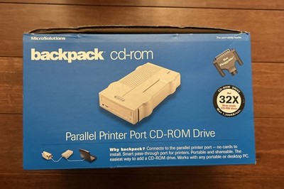 MicroSolutions Backpack CD ReWriter 190130 Series 6   Powers On&Spins 