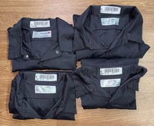 Aramark Work Shirt Lot 4 Mens M Gray Short Sleeve Industrial Uniform