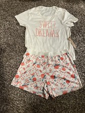 Rae Dunn Peach Sleep Pajamas Women's Size Medium