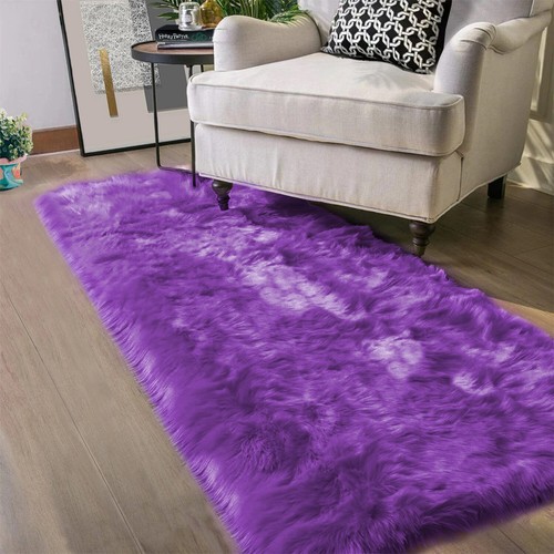 Latepis Faux Fur Sheepskin Area Rugs Soft Shaggy Carpet for Living Room Bedroom - Picture 181 of 219