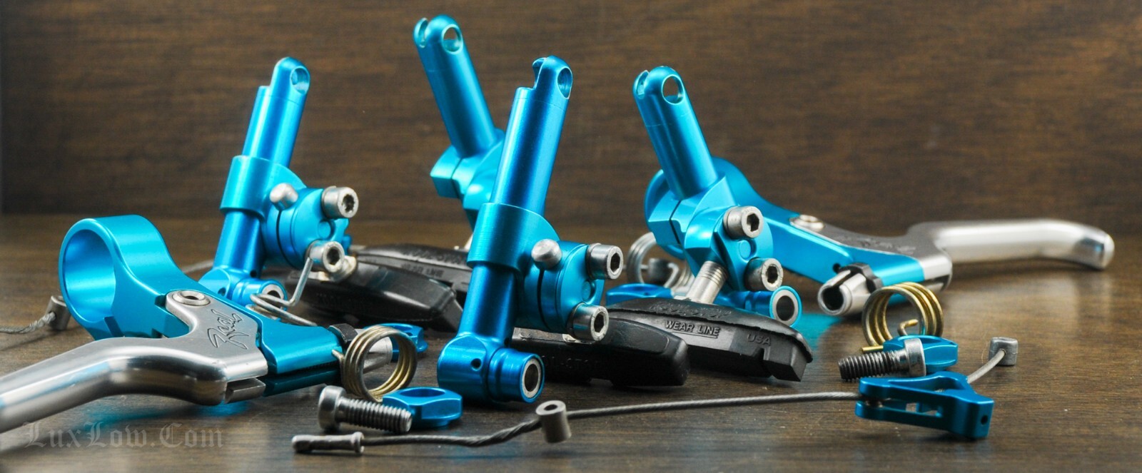 Vintage Blue Avid TriAlign Cantilever Brakes Real Levers Mountain