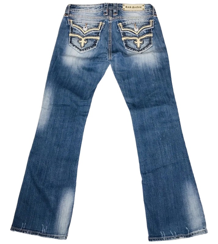 Rock Revival Jeans Amber Boot Womens Size 30 Measures 32x30