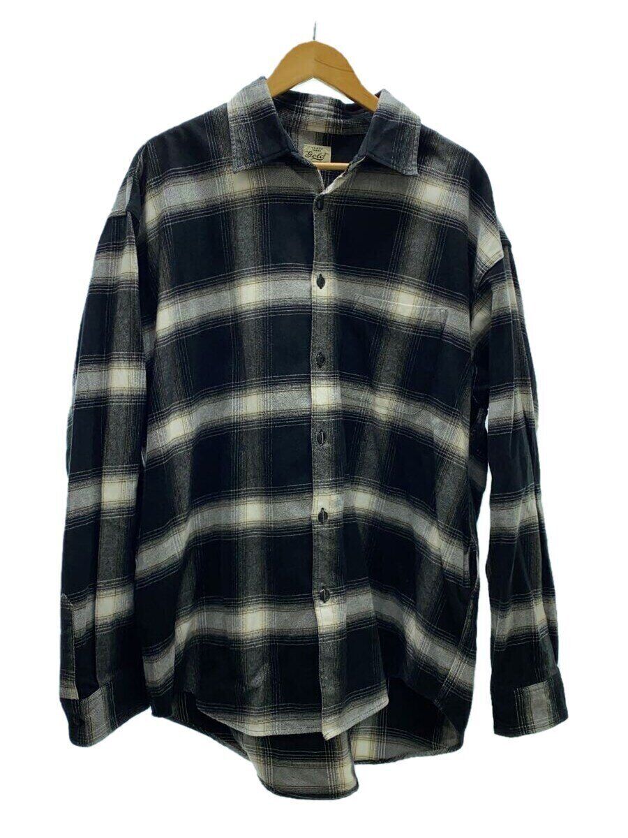 gold HEAVY NEL CHECK BIG SHIRT Long Sleeve Shirt L Cotton gold HEAVY NEL CHECK BIG SHIRT Long Sleeve Shirt L Cotton