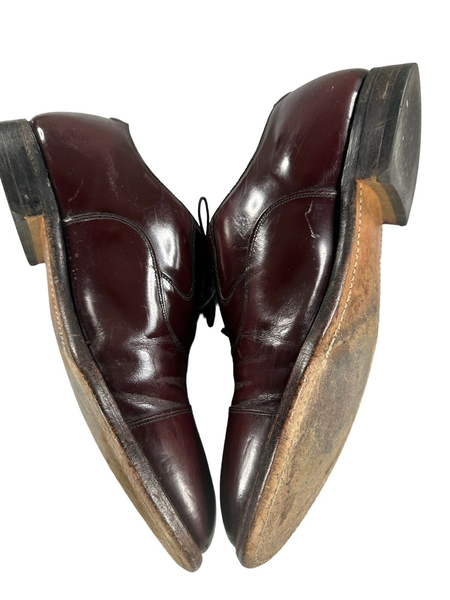 Johnston & Murphy Limited Vintage Mens Size 10.5 D Burgundy