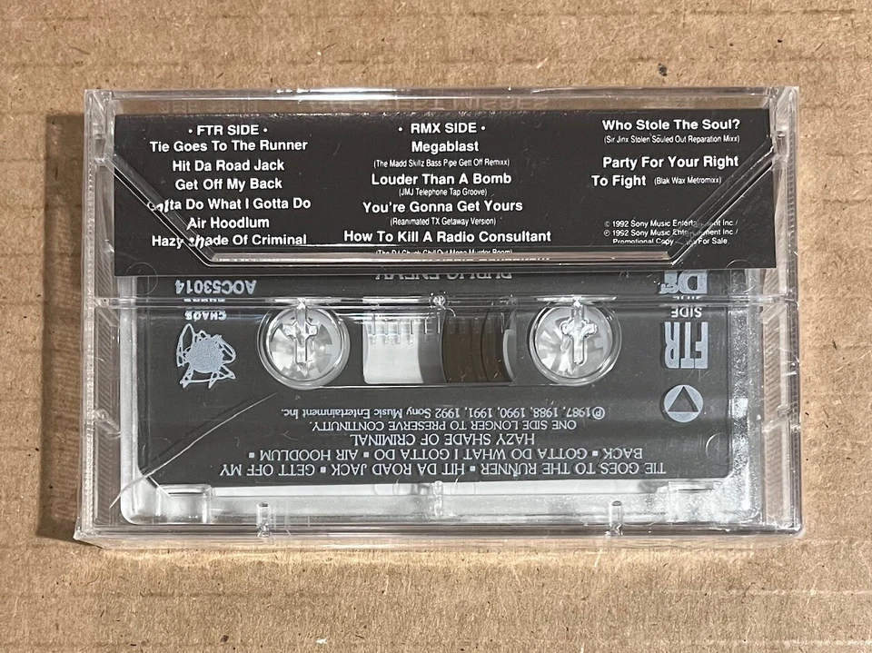 Public Enemy - Greatest Misses RARE promo advance cassette '92 (SEALED) - Image 2 of 3