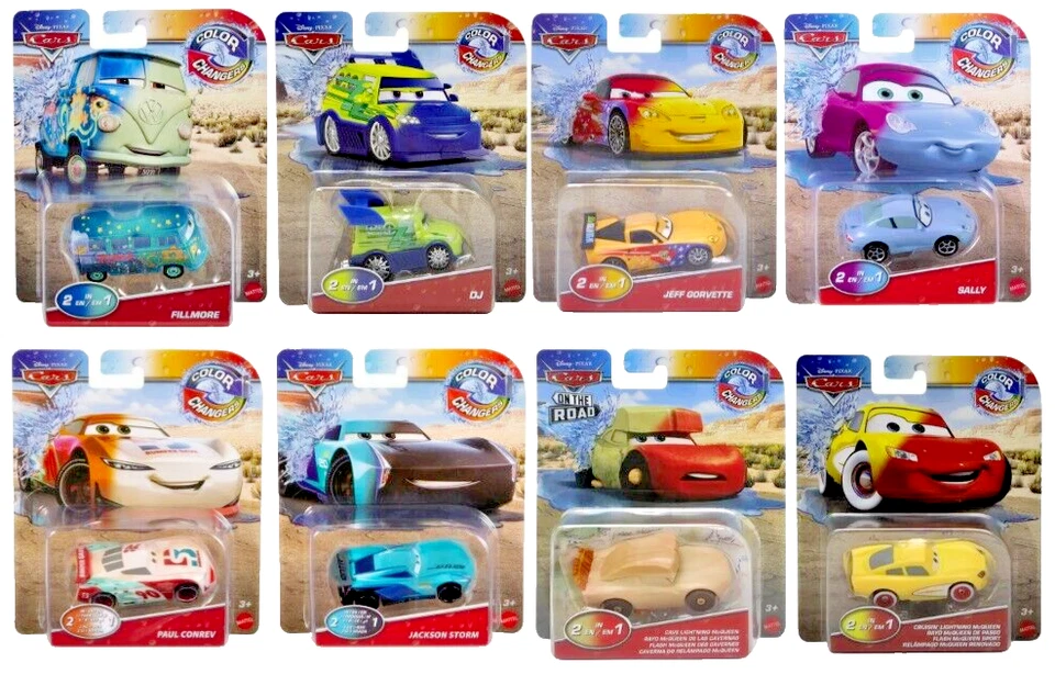 Disney Pixar Cars 1:55 Scale Colour Changers - Choose Your Model