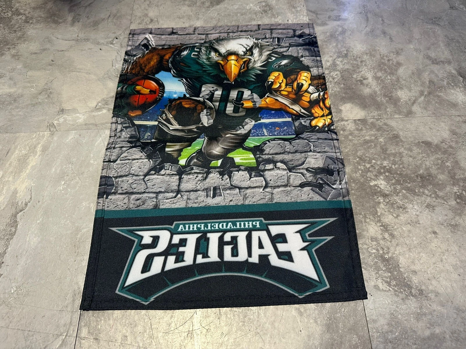PHILADELPHIA Eagles Swoop 2 Sided 11.5" X 17.5" GARDEN FLAG / YARD Flag