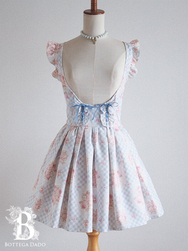 🌹LIZ LISA🌹My Melody Collab Jumper Dress JSK Gingham Floral