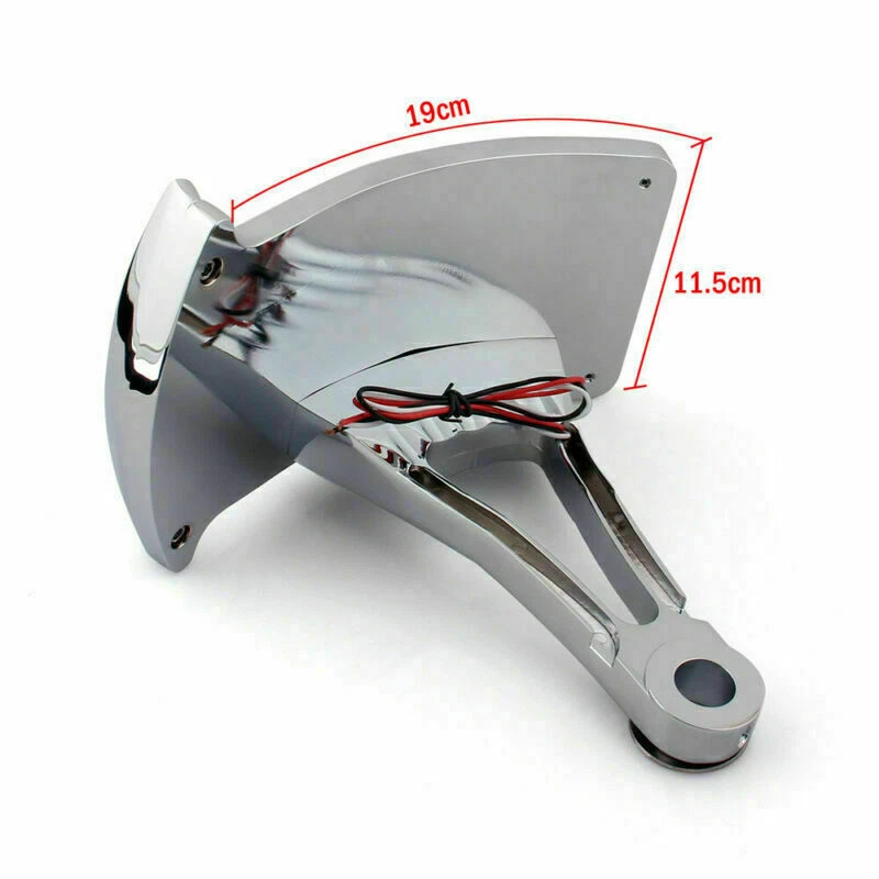 12V Side Mount License Plate LED Tail Brake Light For Honda Yamaha Kawasaki T1 Foto 3 de 4