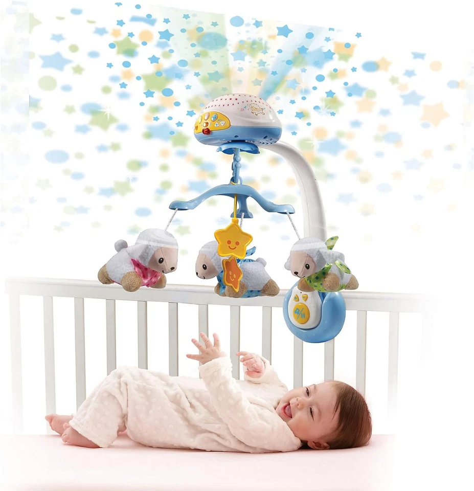 VTech Baby Schäfchen-Mobile – Buntes Mobile mit Plüsch-Schäfchen, Lichtprojektor - Bild 2 von 2