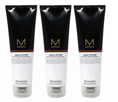 Paul Mitchell Heavy Hitter Deep Cleansing Shampoo 8.5 oz **3-Pack** NEW