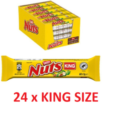 Nestlé Nuts XL  | Nestlé Nuts Bar | 24 x King Size Nestle Nuts Chocolate Bars |