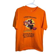 Disney Parks T-Shirt Girl's Medium Youth Halloween Graphic Tee Shirt