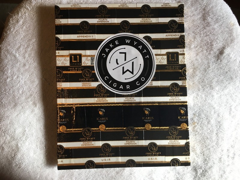 Jake Wyatt custom cigar band art-w/ sticker - 7 1/4" x 9" -  CIGart by T