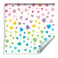 10M Vlies Tapete Rolle Kinderzimmer Kleine Bunte Herzen Punkte Kugeln Xxl 1166
