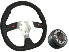 F1 CHROM Sportlenkrad + Boss Kit f&uuml;r FORD MAVERICK 004